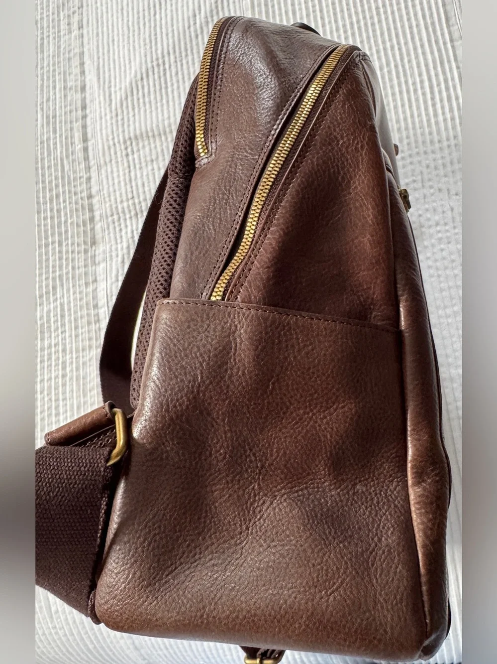 Genuine Italian Leather Backpack UNISEX NWT